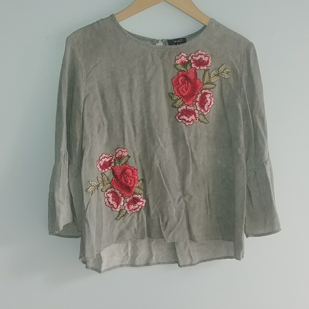 Love J Bohemian Embroidered Top
